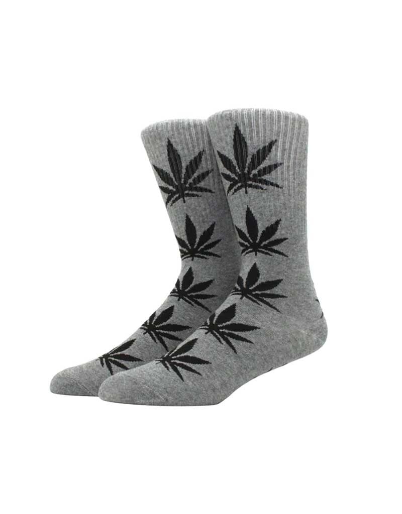 Weed Leaf Socks - Black and Grey