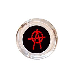 4" Diameter Anarchy Glass Ashtray