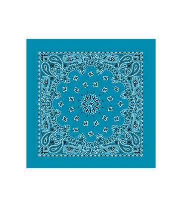 The Bandana Company Paisley Turquoise Bandana