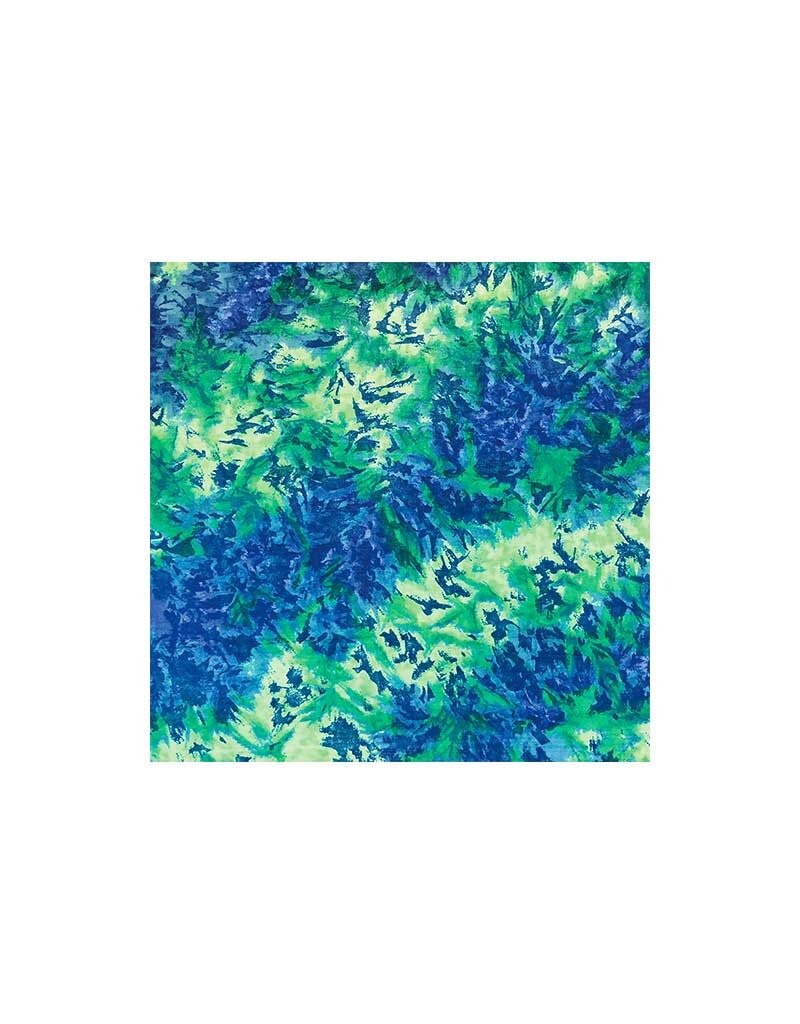 Tie Dye Blue/Green Bandana