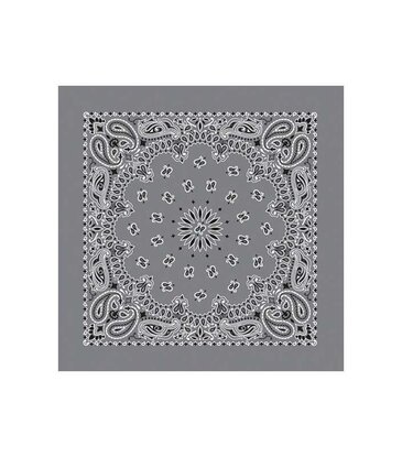 The Bandana Company Paisley Charcoal Bandana