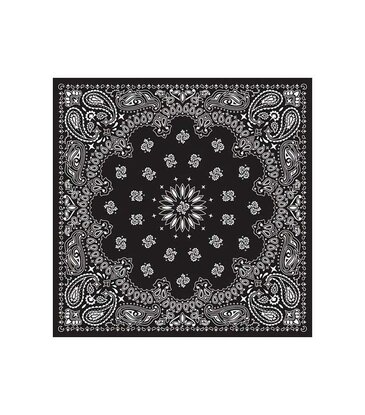 The Bandana Company Paisley Black Bandana