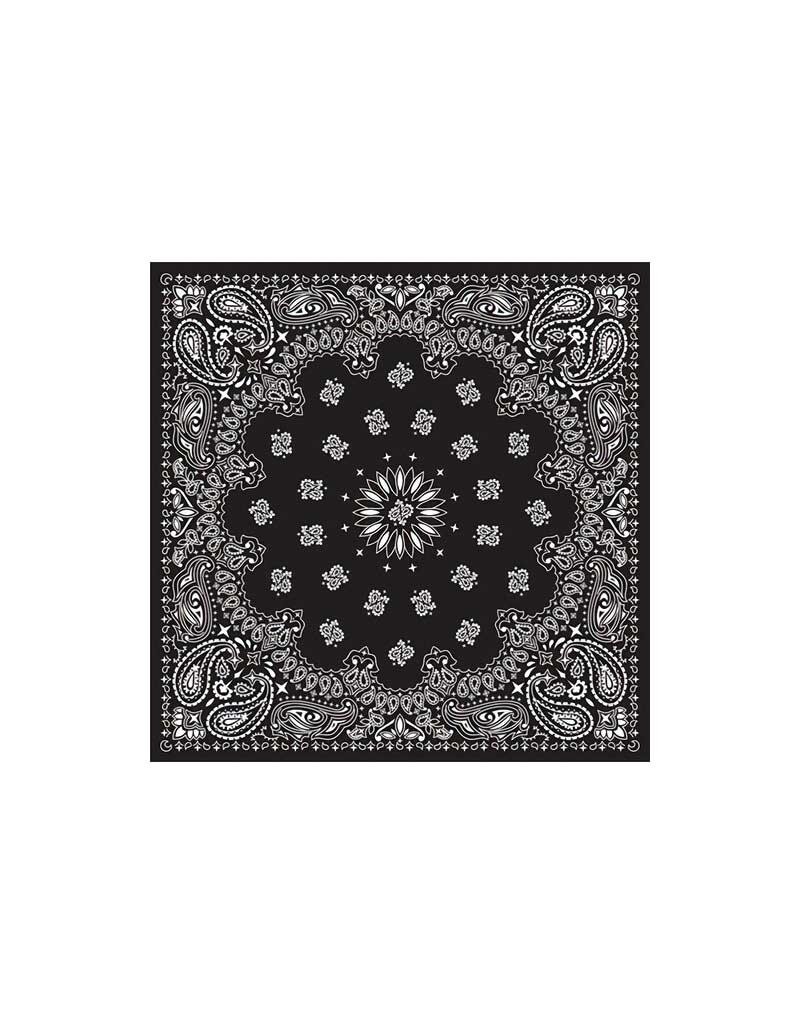Paisley Black Bandana