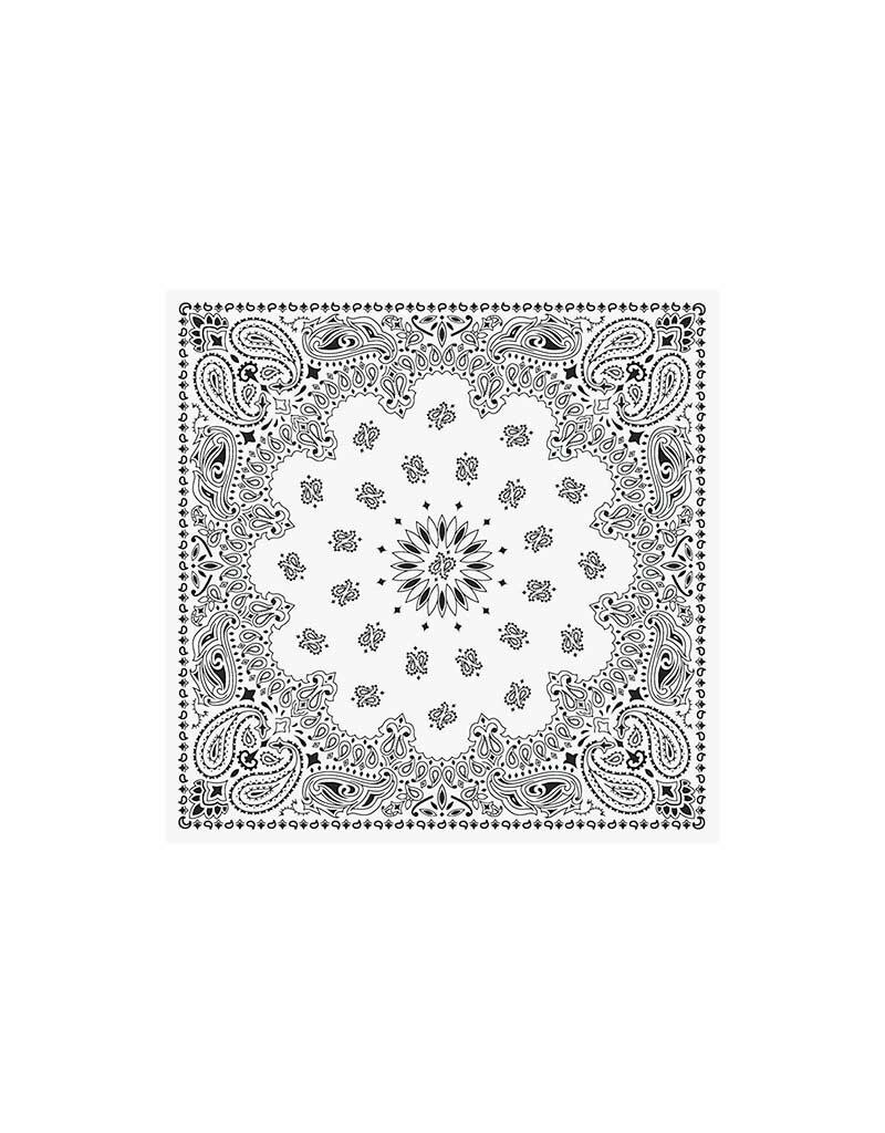 Paisley White Bandana