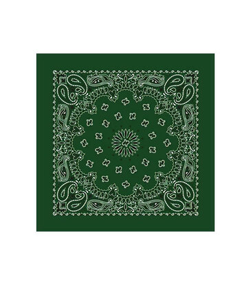 The Bandana Company Paisley Hunter Green Bandana