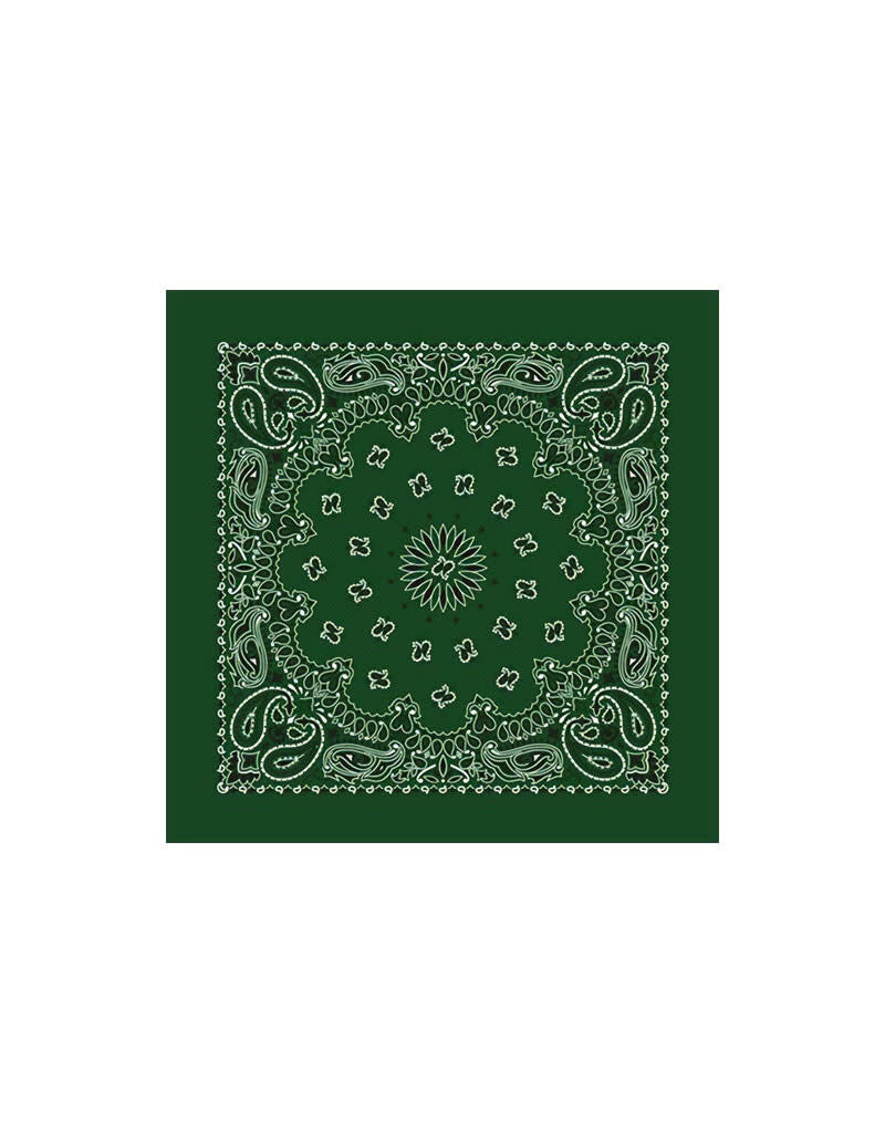 Paisley Hunter Green Bandana