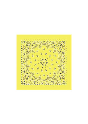 Paisley Yellow Bandana