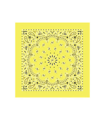 The Bandana Company Paisley Yellow Bandana