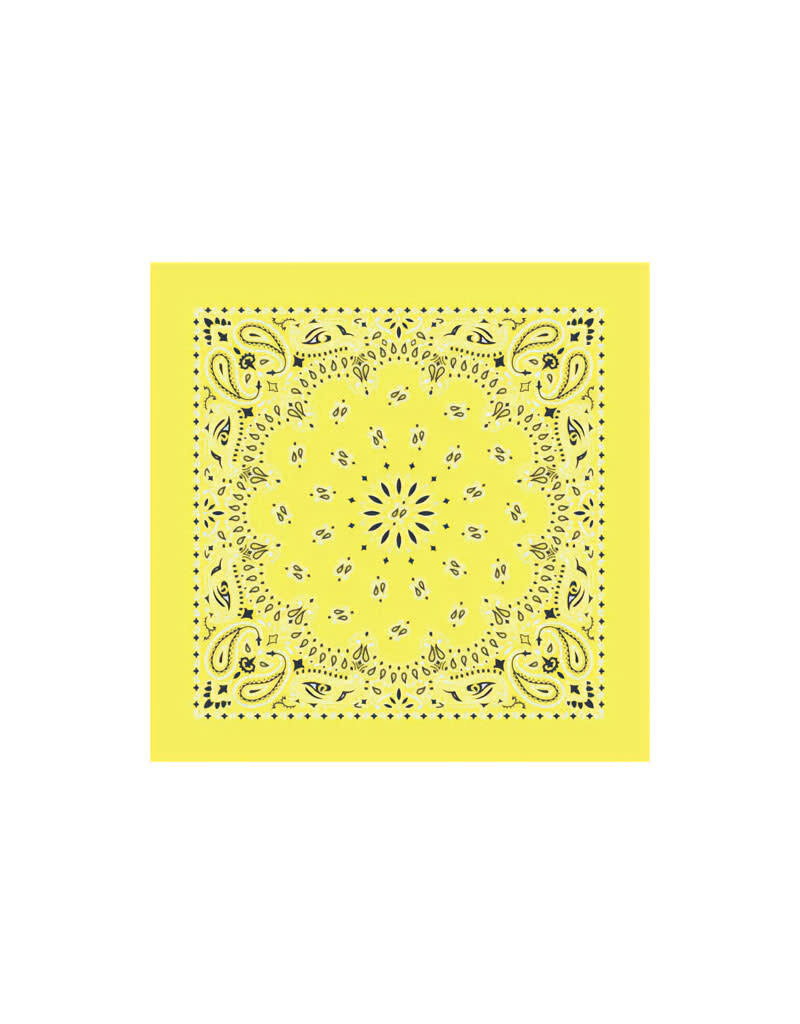 Paisley Yellow Bandana