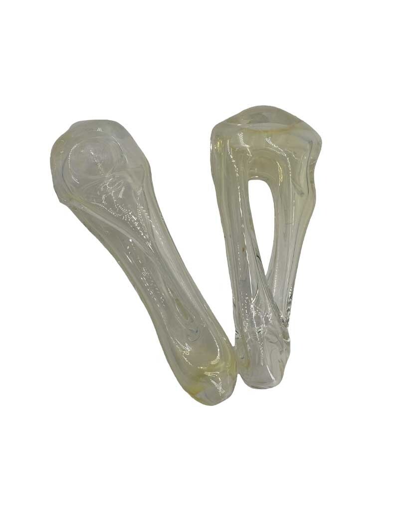 Nick-O Silver Fumed Stretched Donut Hand Pipe