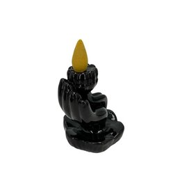 Hand Lotus Flower Ceramic Backflow Incense Burner