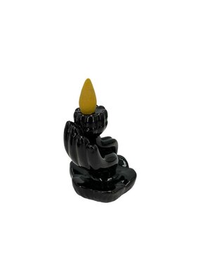 Hand Lotus Flower Ceramic Backflow Incense Burner