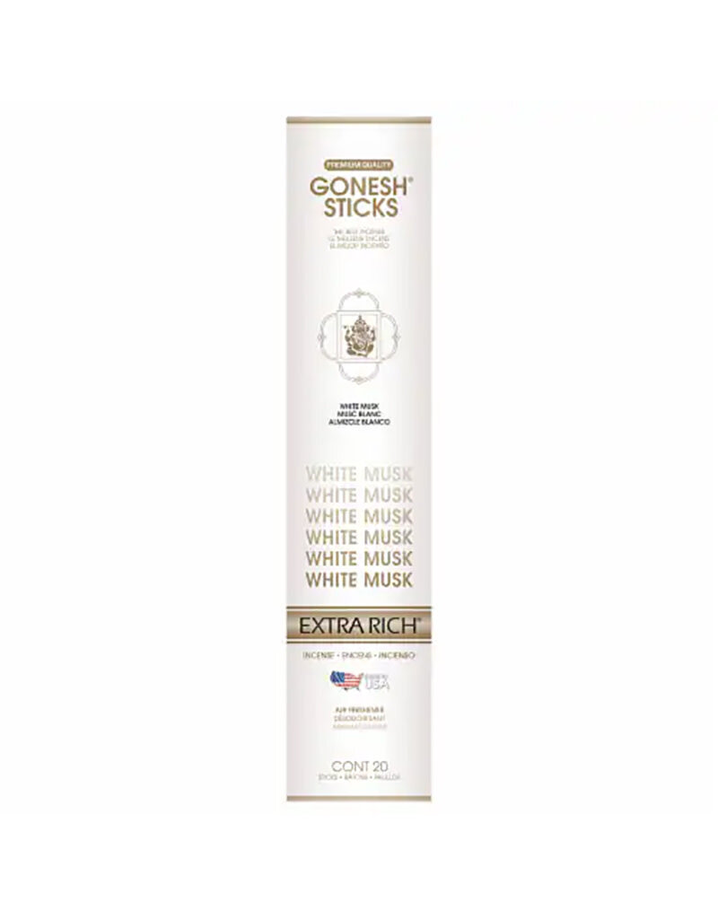 Gonesh White Musk Incense 20 Sticks