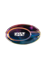 GRAV Ellipse Glass Ashtray Iridescent