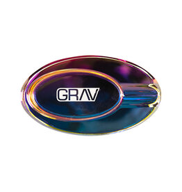 GRAV Ellipse Glass Ashtray Iridescent