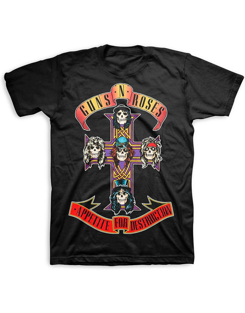 Guns N Roses - Appetite for Destruction Black T-Shirt