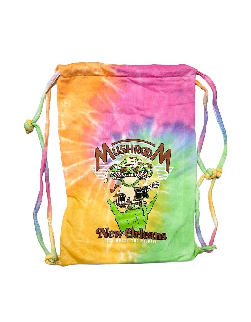 Mushroom Hand of Peace Tie Dye Sports Bag Eternity