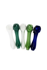 4" Color Rod Skull Hand Pipe