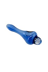 6" Nick-O Color Rod Fleur De Lis Hand Pipe Cobalt