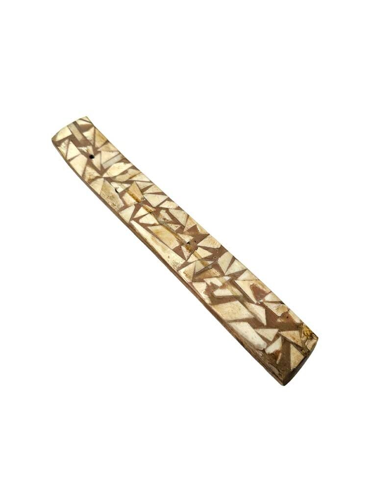 Broken Mosaic Tan Tile Bone Incense Burner