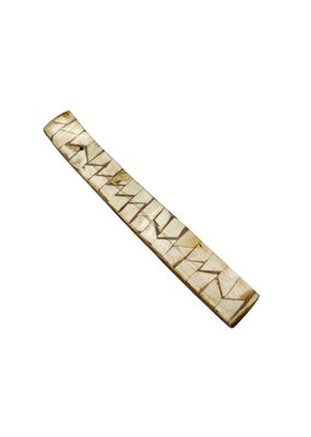 Zig Zag Mosaic Bone Incense Burner