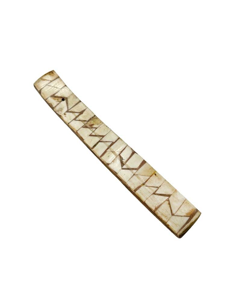 Zig Zag Mosaic Bone Incense Burner