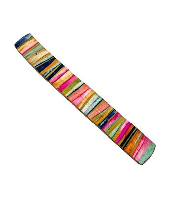 Mahika Stripe Mosaic Bone Incense Burner