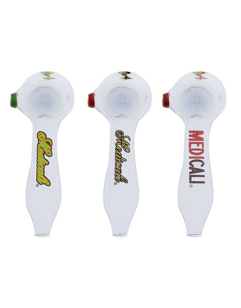 Medicali Clear Glass Spoon Hand Pipe