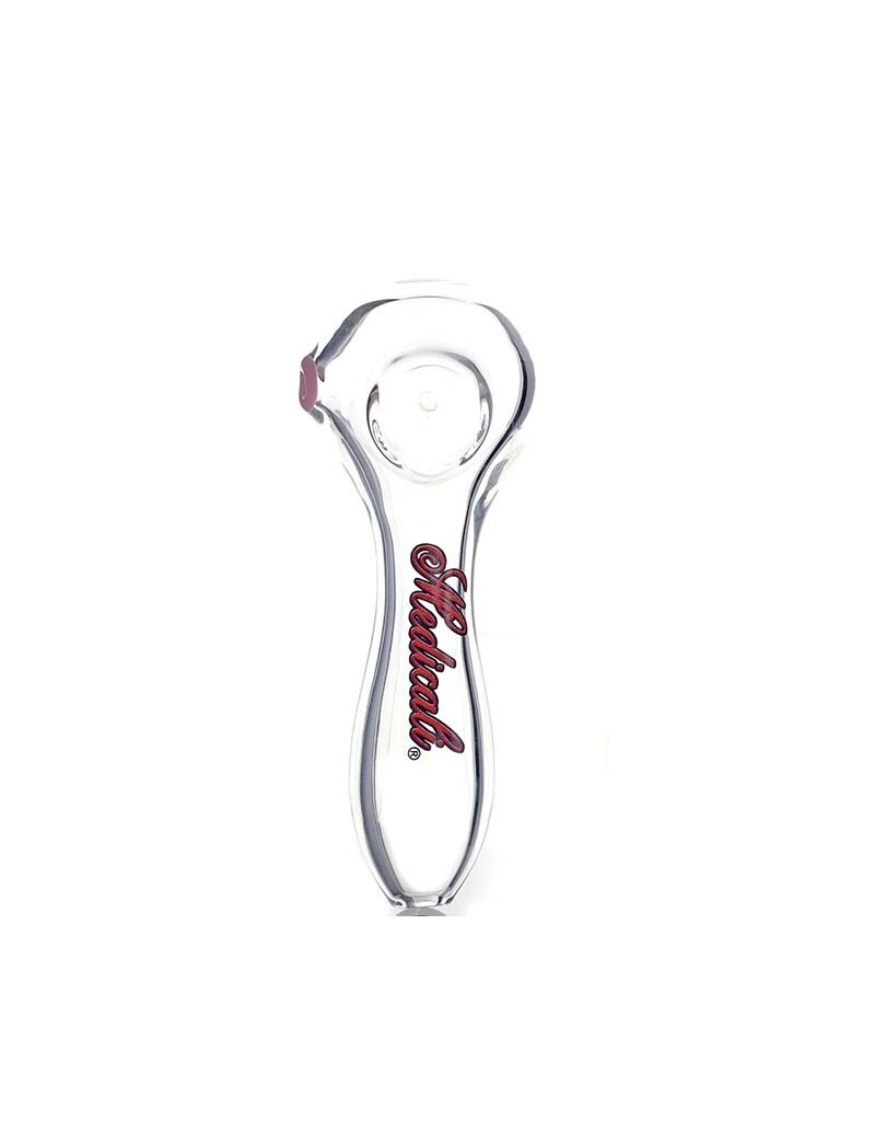 Medicali Clear Glass Spoon Hand Pipe