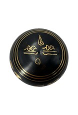 Yoga Design Tibetan Meditation Singing Bowl 4"D Black