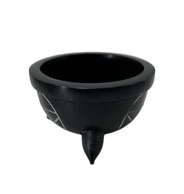 Pentacle Soapstone Charcoal Burner 4"D