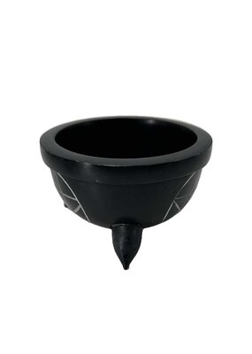 Pentacle Soapstone Charcoal Burner 4"D