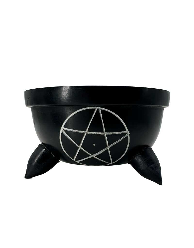 Pentacle Soapstone Charcoal Burner 4"D