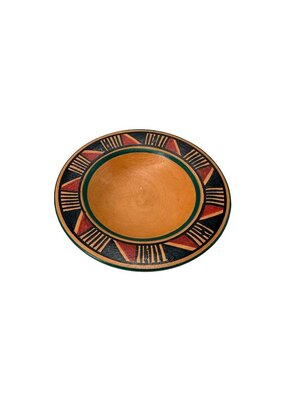 Peruvian Ceramic Dish Burner 4"D