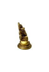 Lord Ganesh Brass Statue 2.5"H