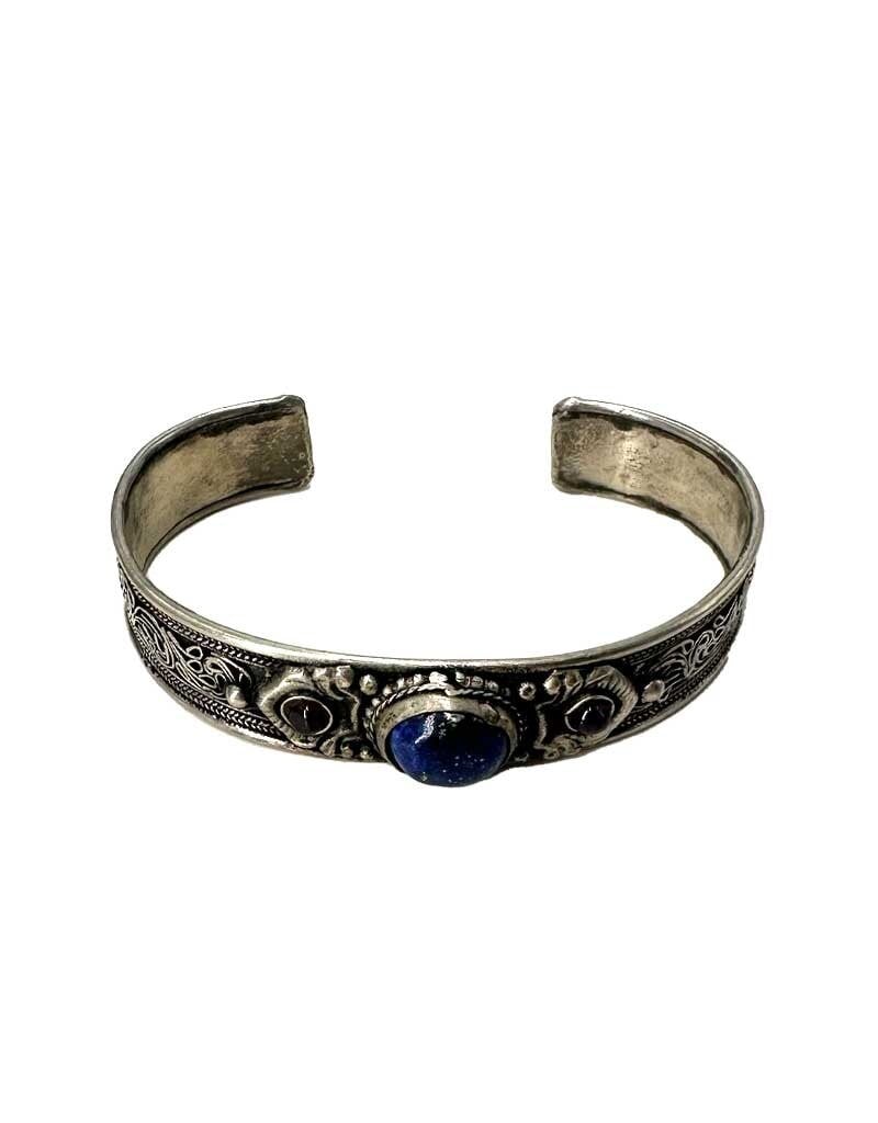 Lapis Lazuli Stone Tibetan Bracelet