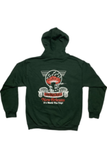 Mushroom Classic Logo Zip-Up Hoodie Forest Green