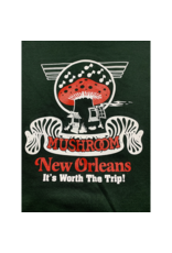 Mushroom Classic Logo Zip-Up Hoodie Forest Green