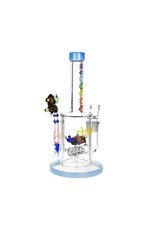 9" Chakra Frog Barrel Perc Water Pipe