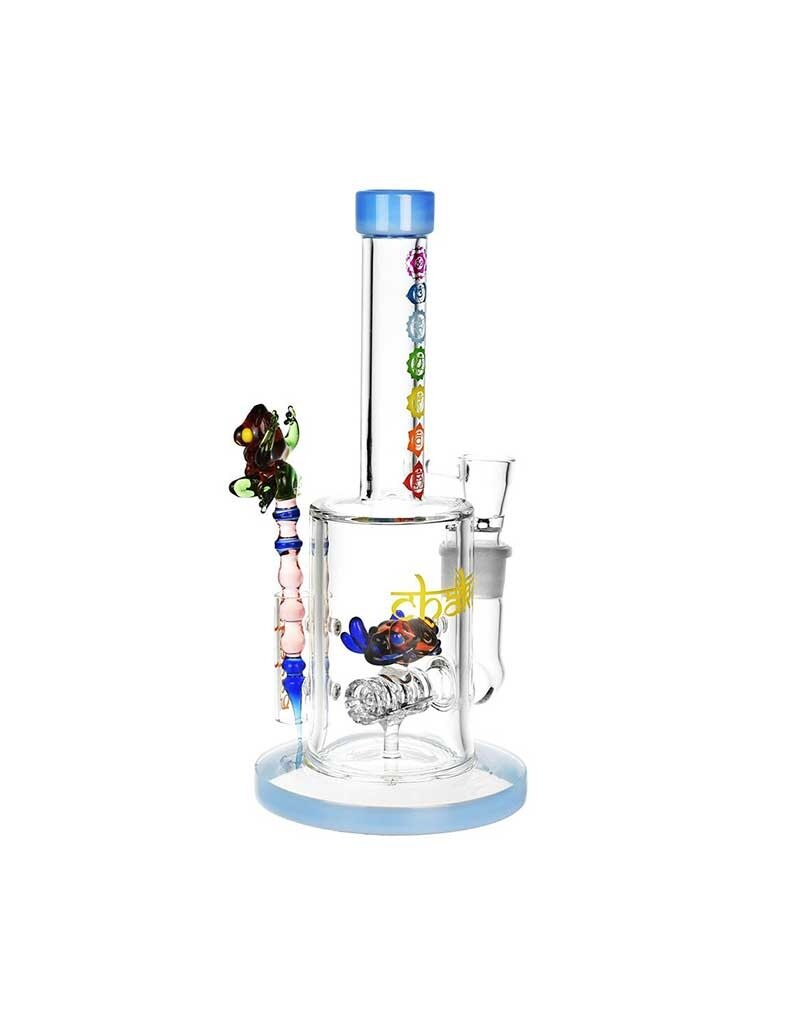 9" Chakra Frog Barrel Perc Water Pipe