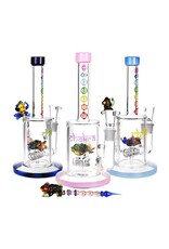 9" Chakra Frog Barrel Perc Water Pipe
