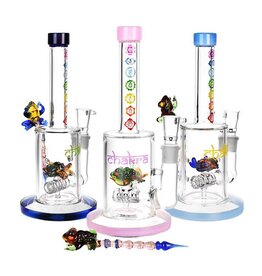 9" Chakra Frog Barrel Perc Water Pipe