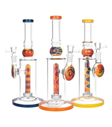 12" Ascension Wig Wag Showerhead Perc Water Pipe