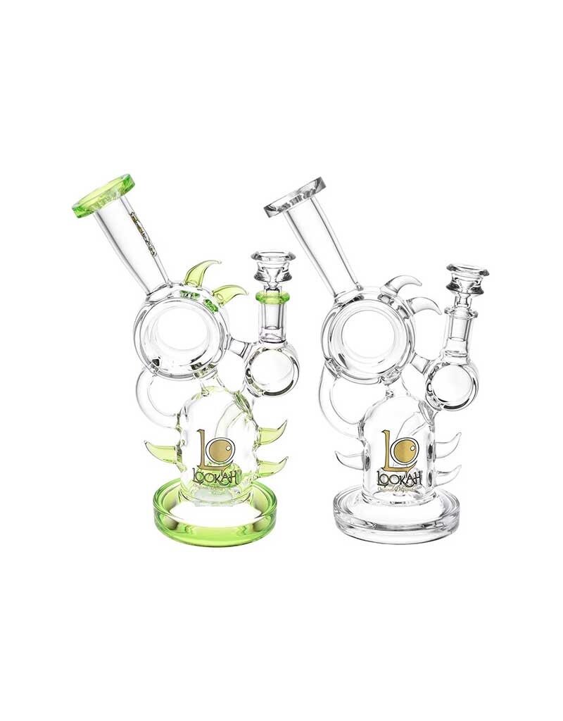 10" Lookah Glass Hedgehog Recycler Water Pipe