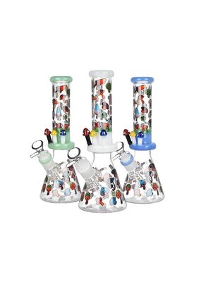 10" Friendly Fungus Glow In The Dark Water Pipe