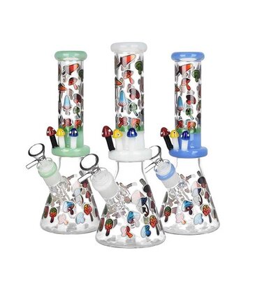 10" Friendly Fungus Glow In The Dark Water Pipe