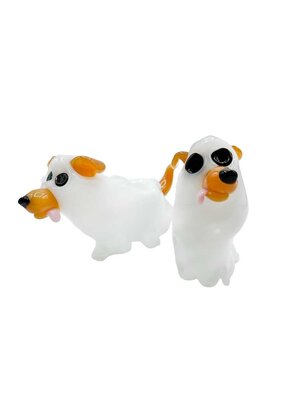 Nick-O Dog in Ghost Costume Hand Pipe