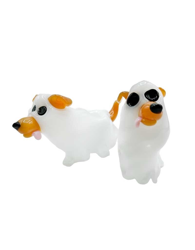 Nick-O Dog in Ghost Costume Hand Pipe