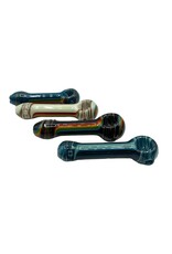 4" Hippie Hook Up Multi-Color Line Work Marty Hand Pipe