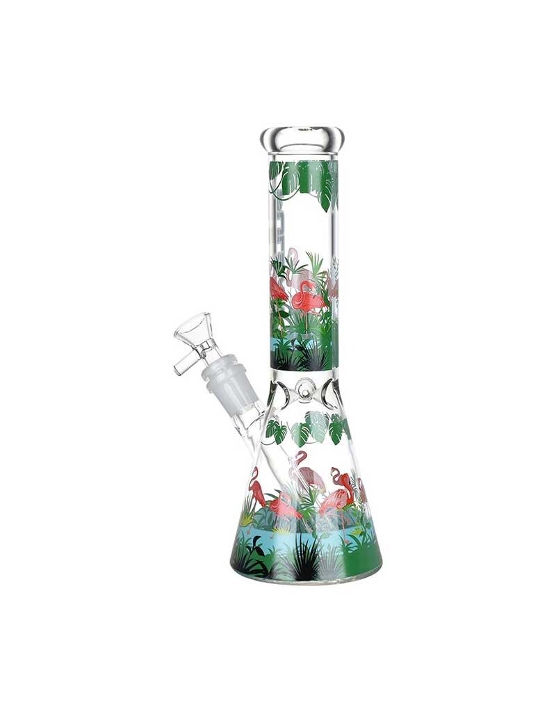 14" Pulsar Chillin' Flamingos Beaker Water Pipe